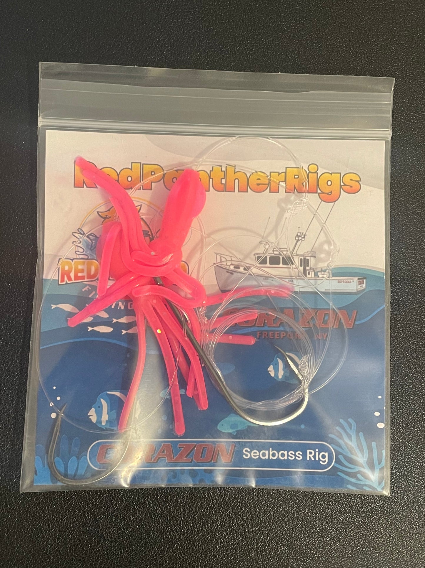 Corazon Seabass Rig 4/0 Hooks Pink