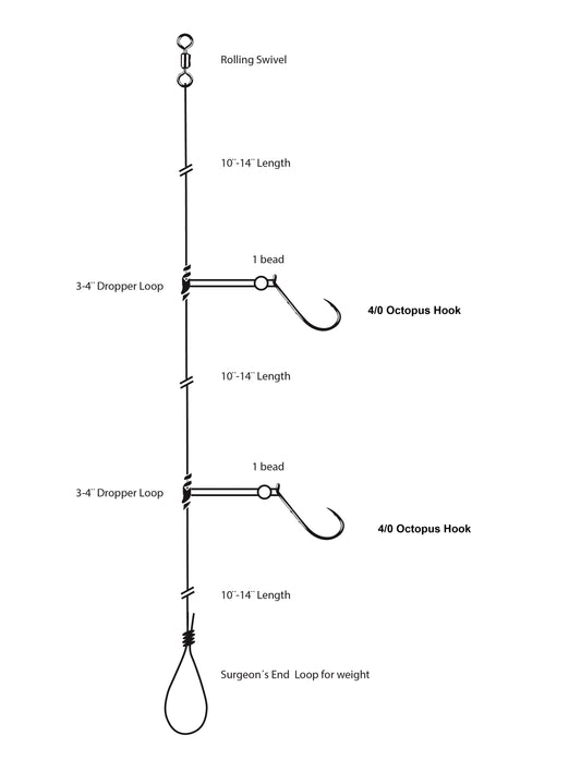 Blackfish Hi-Lo Rigs - 10 Pack