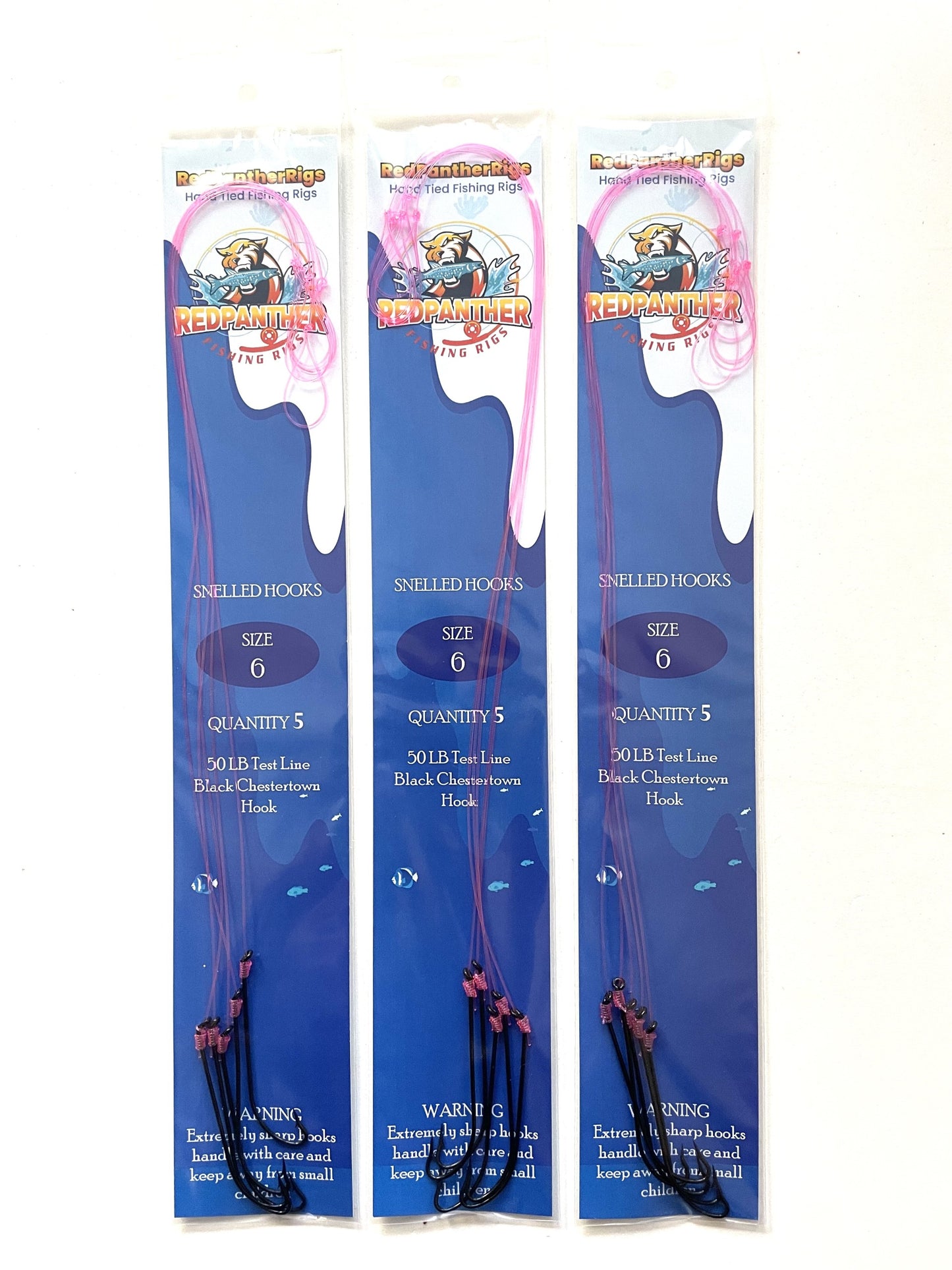 Snelled Chestertown Hooks - Size #6