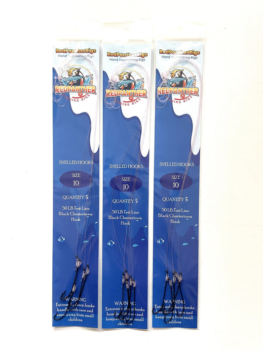 Snelled Chestertown Hooks - Size #10