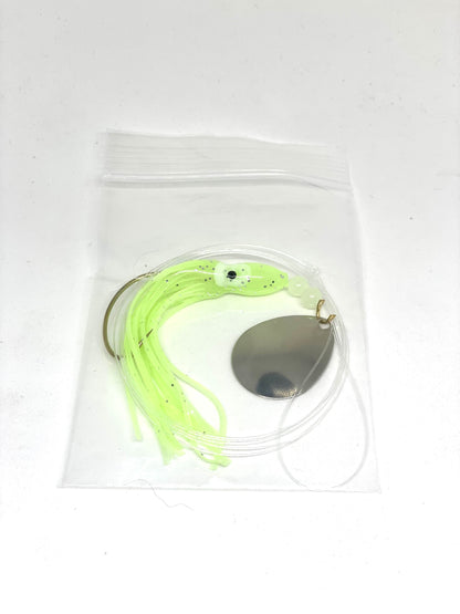 Glow Green Squid - Fluke Rig