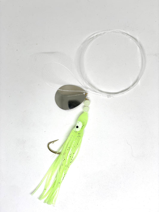 Glow Green Squid - Fluke Rig